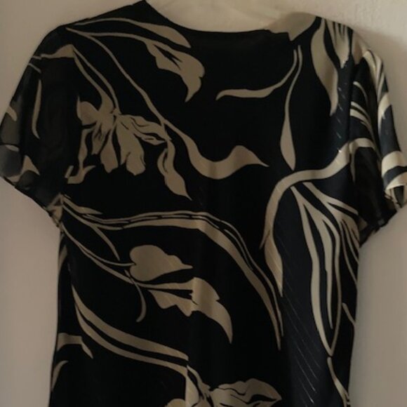 HONOLULU LAUREN MICHELE MADE IN HAWAII ALOHA TOP BLOUSE CALLA LILY SWEET SEXY L - Picture 9 of 10